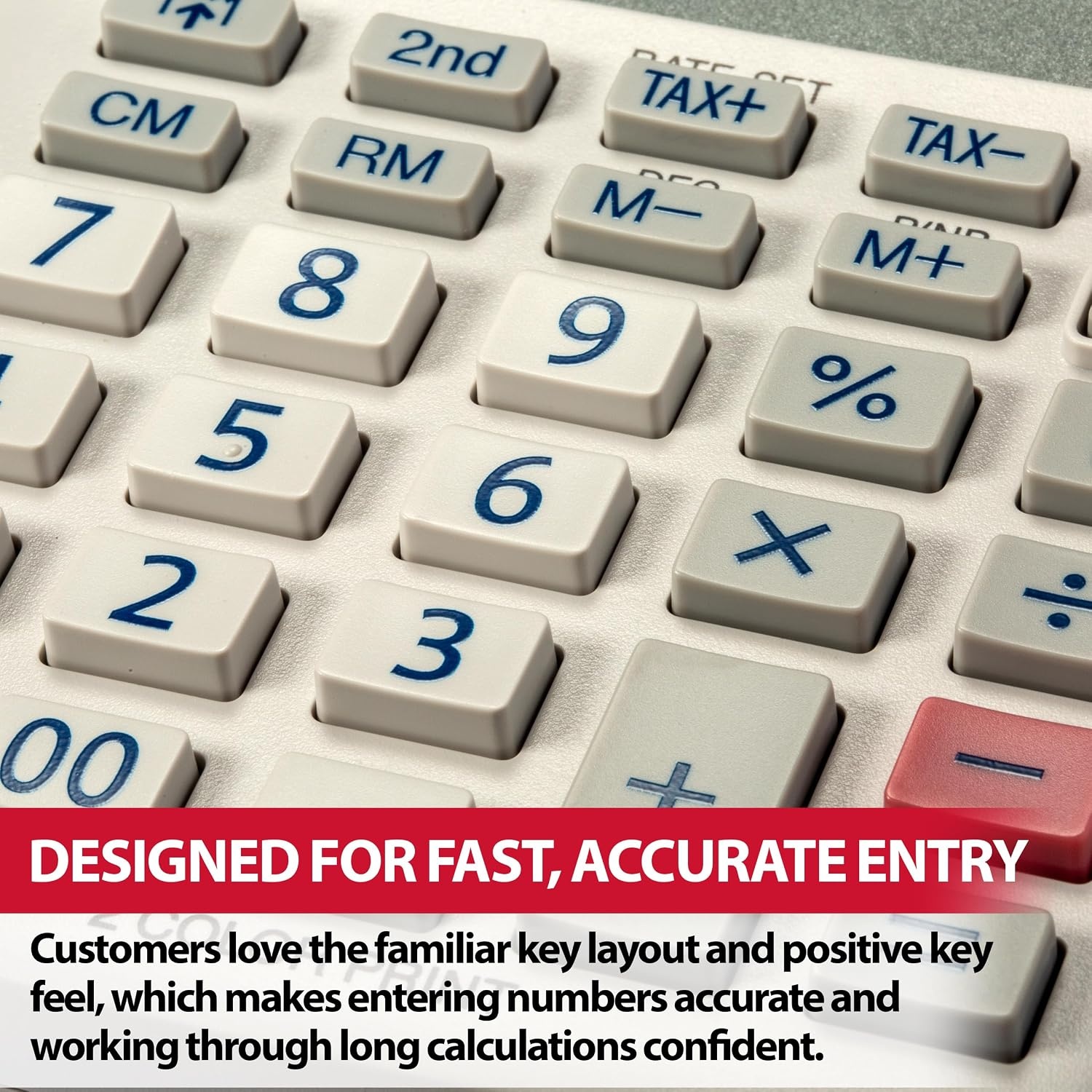 image:imageSharp EL1611V Handheld Portable Cordless 12 Digit Large LCD Display TwoColor Printing Calculator with Tax Functions