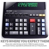 image:imageSharp 12Digit Print Calculator Desktop Size Adding Machine Perfect for Everyday Use and Office Bright Large EasytoRead Numbers on Both the Display and the TwoColorPrinted Tape EL2196BL