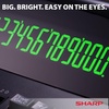 image:imageSharp 12Digit Print Calculator Desktop Size Adding Machine Perfect for Everyday Use and Office Bright Large EasytoRead Numbers on Both the Display and the TwoColorPrinted Tape EL2196BL
