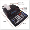 image:imageSharp 12Digit Print Calculator Desktop Size Adding Machine Perfect for Everyday Use and Office Bright Large EasytoRead Numbers on Both the Display and the TwoColorPrinted Tape EL2196BL
