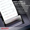 image:imageSharp 12Digit Print Calculator Desktop Size Adding Machine Perfect for Everyday Use and Office Bright Large EasytoRead Numbers on Both the Display and the TwoColorPrinted Tape EL2196BL