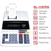 image:imageSharp EL1197PIII Heavy Duty Color Printing Calculator with Clock and CalendarBlackRed