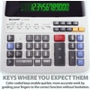 image:imageSharp EL1197PIII Heavy Duty Color Printing Calculator with Clock and CalendarWhite