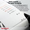 image:imageSharp EL1197PIII Heavy Duty Color Printing Calculator with Clock and CalendarWhite