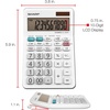image:imageSharp EL330WB Standard Function Basic Desktop Calculator Large Display for Home and Office Dual Power Solar and BatteryEL330WB