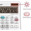 image:imageSharp EL330WB Standard Function Basic Desktop Calculator Large Display for Home and Office Dual Power Solar and BatteryEL330WB