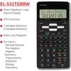 image:imageSharp EL531TGBBW 12Digit ScientificEngineering Calculator with Protective Hard Cover LCD Display Great for Students and Professionals BlackBlack