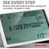 image:imageSharp Paperless Printing Desk Calculator wCheck and Correct Large 12Digit LCD Primary Display Printing CalculatorAdding Machine with Scrolling LCD Display Replacing Paper EL1901