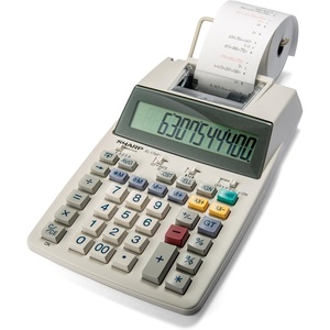 image:imageSharp EL1750V TwoColor Printing Calculator 2 LinesSec 3 BlackRedOffWhite