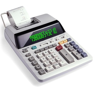 image:imageSharp EL1801V Ink Printing Calculator 12Digit LCD AC Powered OffWhite Ideal for Business amp Office Use EasytoRead Display amp Durable Design