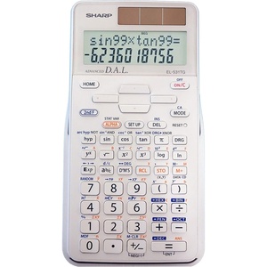 image:imageSharp EL531TGBBW 12Digit ScientificEngineering Calculator with Protective Hard Cover LCD Display Great for Students and Professionals BlackWhite