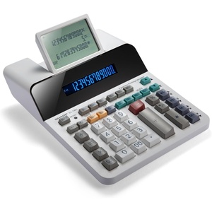 image:imageSharp Paperless Printing Desk Calculator wCheck and Correct Large 12Digit LCD Primary Display Printing CalculatorAdding Machine with Scrolling LCD Display Replacing Paper EL1901
